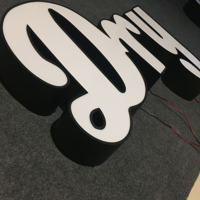 Işık Kutusu Şekli Reklam Kanalı Mektup İşareti UV Baskı 3D Aydınlatmalı UL