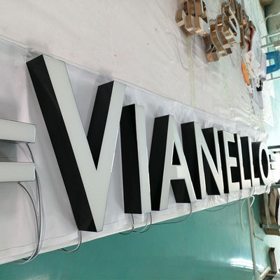 Reçine Sıvı Alüminyum Vitrin Kanal Mektup İşareti CE ROHS