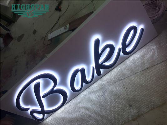 Lazer Kesim Arkadan Aydınlatmalı Harf Tabela 12V Paslanmaz Çelik Tabela Harfleri