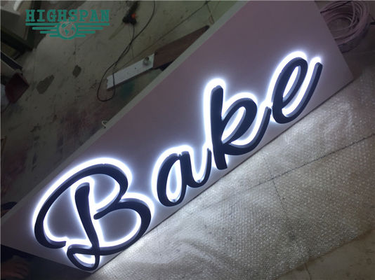 Lazer Kesim Arkadan Aydınlatmalı Harf Tabela 12V Paslanmaz Çelik Tabela Harfleri