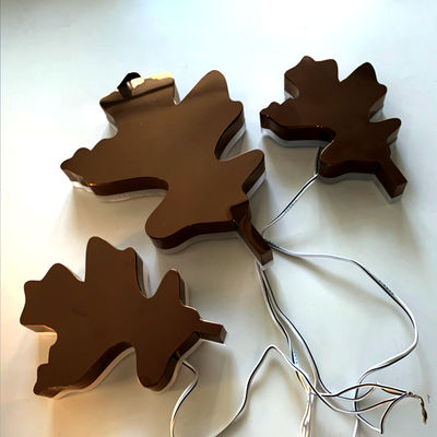 Gül Altın Ayna Arkadan Aydınlatmalı Paslanmaz Çelik Harfler Anti Pas Arkadan Aydınlatmalı Metal İşaret