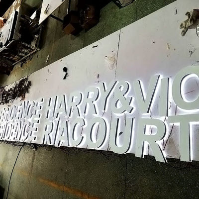 Restoran Arkadan Aydınlatmalı Mektup Burcu 2-20cm Derinlik Akrilik Led Glow Tabela