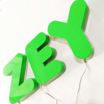 İş İçin Açık 3D Işıklı Led Arkadan Aydınlatmalı Harf Işareti Logosu