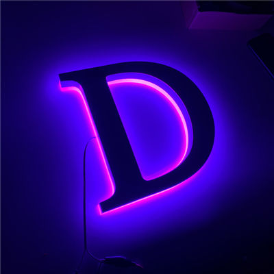 Mağaza Kahve Dükkanı Led Tabela Arka Aydınlatma Mor Aydınlatma CE RoHS