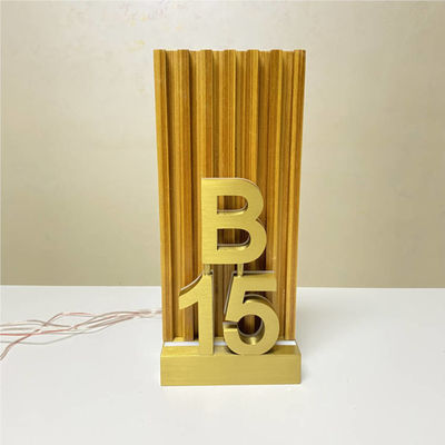 OEM ODM Otel Odası Numarası İşaretleri Led Ev Kapı Numarası Plakası 12V