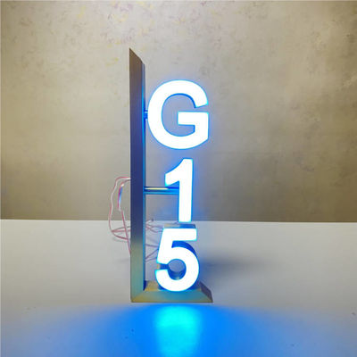 Altın Ayna Ev Numarası İşareti Otel Kapı Numarası Plakaları DC12V