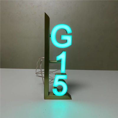 OEM ODM Otel Odası Numarası İşaretleri Led Ev Kapı Numarası Plakası 12V