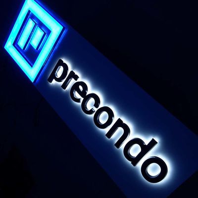 Shopfront Saydam Akrilik Arkadan Aydınlatmalı Harfler Şirketler İçin 40cm İşaretler