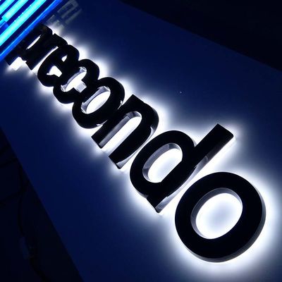 Shopfront Saydam Akrilik Arkadan Aydınlatmalı Harfler Şirketler İçin 40cm İşaretler