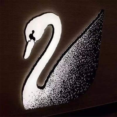Shopfront Led Akrilik İş Logo Burcu Yüksek Parlaklık Işıklı Tabela Panosu