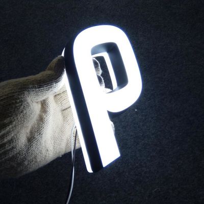 Çift Yüzlü Aydınlatma LED Akrilik Harfler Paslanmaz Çelik Yazı Tabela AC110V-240V