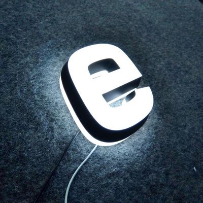 Çift Yüzlü Aydınlatma LED Akrilik Harfler Paslanmaz Çelik Yazı Tabela AC110V-240V