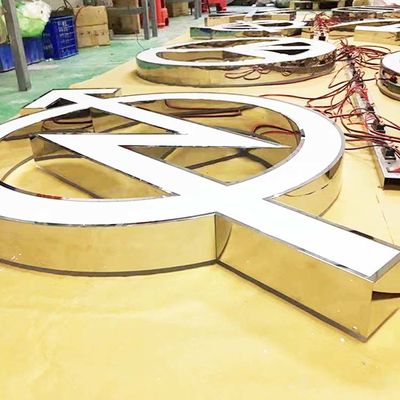 Paslanmaz Çelik Logo Olaylar İçin Dev Işıklı Harfler İşaretler CE ROHS