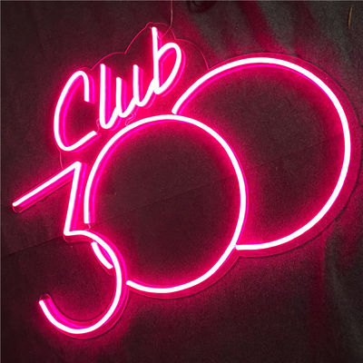 Akrilik LED Neon Tabela Duvara Monte Pembe Neon Işık Tabelası 12VDC