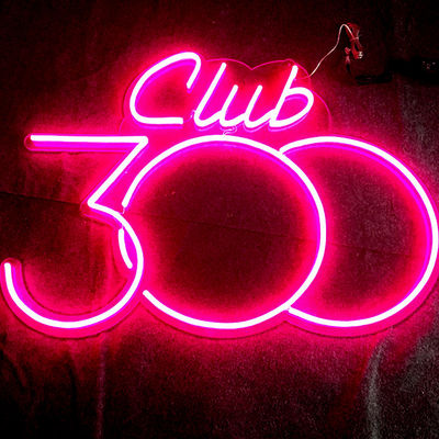 Akrilik LED Neon Tabela Duvara Monte Pembe Neon Işık Tabelası 12VDC