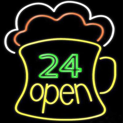 Mağazalar için 3d Led Harfler Neon Duvar Işıkları 60cm Neon Bira Tabelaları