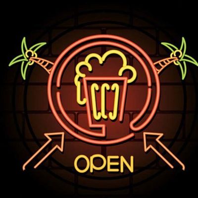 Mağazalar için 3d Led Harfler Neon Duvar Işıkları 60cm Neon Bira Tabelaları