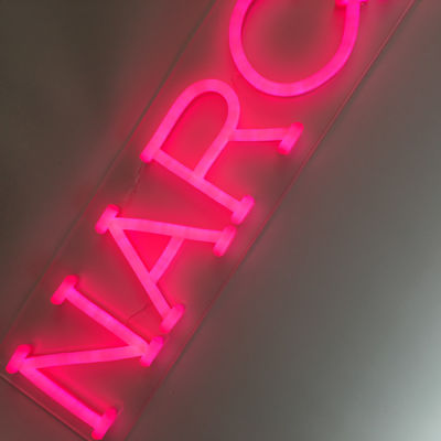 Duvar 62cm Uzun için UL Şeffaf Akrilik Arka Neon Burcu Harfler