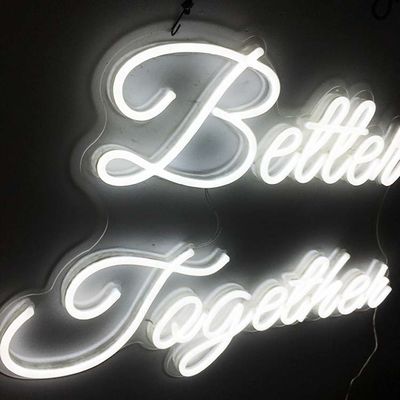 Beyaz Renkli LED Neon Tabela Birlikte Daha İyi 12VDC