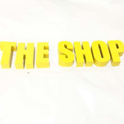 Altın Fırça Paslanmaz Çelik Metal Harf İşareti Devlet Daireleri İçin 10cm Derinlik