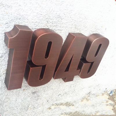 Çelik Ev Vintage Metal Harfler Ve Sayılar İşaretler Anti Asit UL