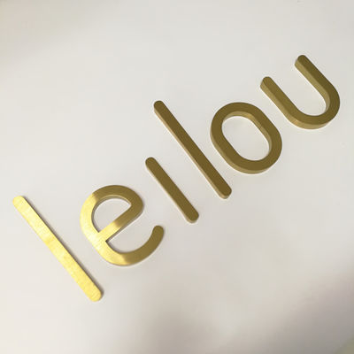 OEM ODM Kozmetik Mağazası Metal Harf Işareti Fabrikasyon Dış Mekan