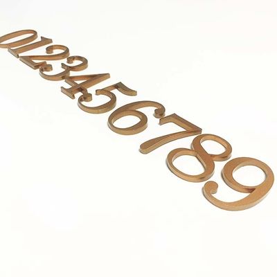 Düz Kesilmiş Akrilik Harf İşareti Katı Akrilik Kapı Numarası İşaretleri CE ROHS