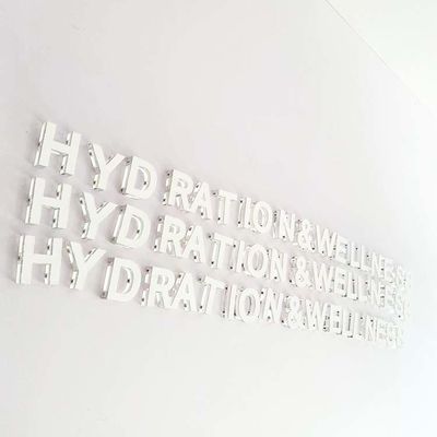 Iş Logosu İşaretler İç Mekan Dekorasyonu İçin Şeffaf Plastik Harfler