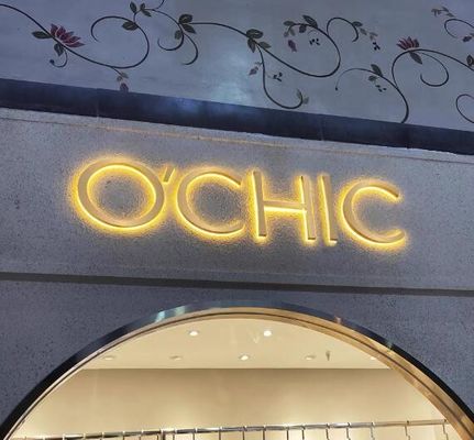 Metal Logo ve Yazı Vitrin İşareti 12VDC Lazer Kesim