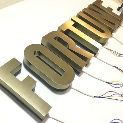 Açık 3d Işıklı Halo Işıklı İşaret Harfleri Duvara Monte UL