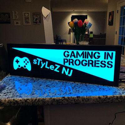 CE ROHS Duvara Monte Işık Kutusu Tabela Led Bira Barı Shopfront Tabela