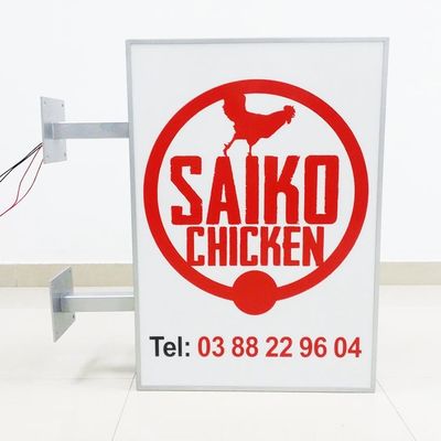 ROHS UL Perakende Mağaza Işık Kutusu Tabela 3D İç Mekan Reklamcılığı