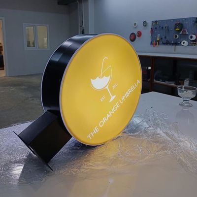 Restaurant Cafe Akrilik Işıklı Tabela Çift Taraflı