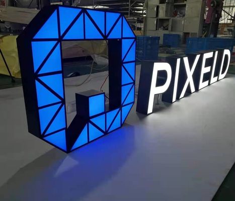 Arkadan Aydınlatmalı Metal Harfler Vitrin Tabelası 10cm Kalınlık Dükkan Dekoru