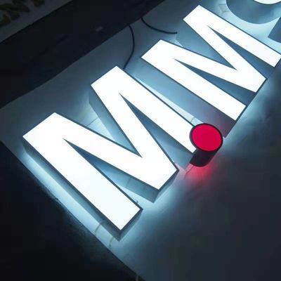 3d Paslanmaz Çelik Harfler Logo Burcu Led İş Shopfront Tabela CE ROHS