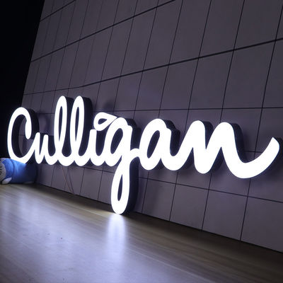 Dış Mekan IP65 Vitrin İşareti Önden Aydınlatmalı Kanal Harfleri