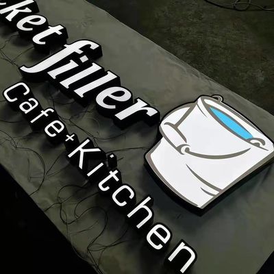 Işıklı Dükkan Önü Restoran Tabela Şirket Logosu Su Geçirmez IP67