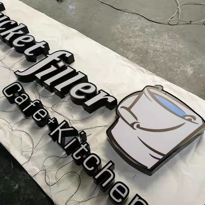Işıklı Dükkan Önü Restoran Tabela Şirket Logosu Su Geçirmez IP67