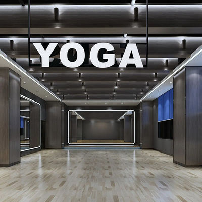 Yoga Mağazası Restoran Tabela Metal Yarış Pisti ile Led Kanal Mektubu