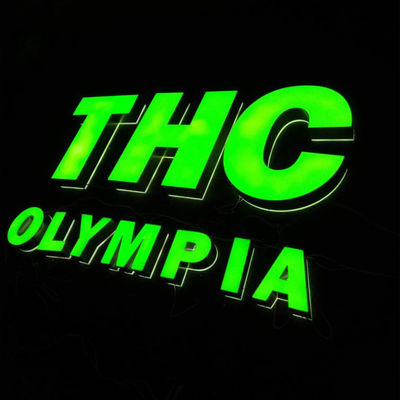 000 Saat Yaşam Süresi LED İşaret Kanal Mektup İşaret Yüksek parlaklık Kalıcı Hava Duruma Dayanıklı Ticari Reklam Ekranı