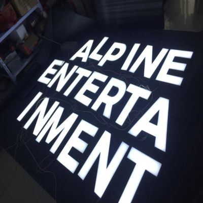 Özel 3d Led Logo Vitrin İşareti Paslanmaz Çelik Galvanik