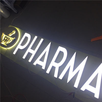 Açık Özel Lazer Kesim Metal Logo İşaretleri Işıklı Tabela HIGHSPAN