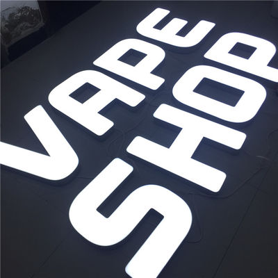 Business Light Up 3D Harf İşareti Perakende Mağaza Tabelası DC12V
