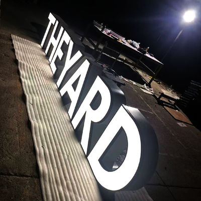 Çekici Dayanıklı 3d Mektup Burcu Led Kanal Akrilik Restoran Panosu 3mm