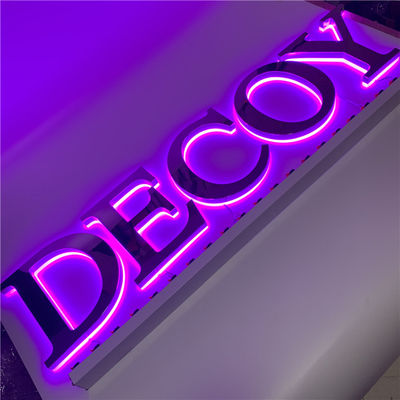 Kanal 3D Mektup Burcu 12v Paslanmaz Çelik Metal Led Bar Burcu AC110V