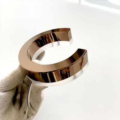 Açık Işık Yukarı 3d Mektup Burcu Akrilik Yazı Tabela 304 # Paslanmaz Çelik 3 cm