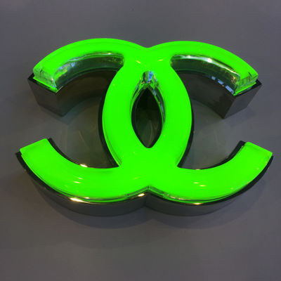 Su geçirmez 3D Harf İşareti Alfabe Metal Aydınlatmalı 60HZ