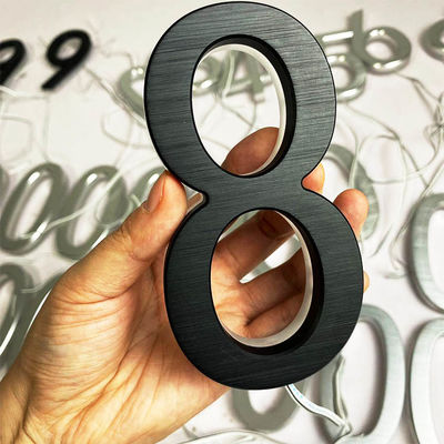 Reklam 3D Akrilik Arkadan Aydınlatmalı Harf İşareti Siyah Boyalı 12cm Kalınlık