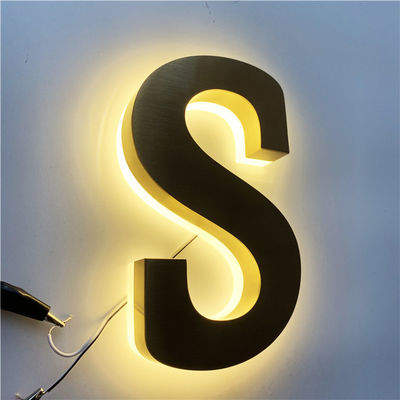 HIGHSPAN Restoran Tabela Paslanmaz Çelik Arkadan Aydınlatmalı CE ROHS