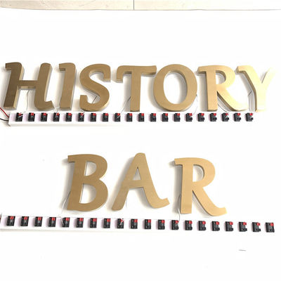 HIGHSPAN Restoran Tabela Paslanmaz Çelik Arkadan Aydınlatmalı CE ROHS